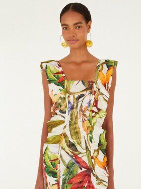 FARM Rio - NWT - Sand Florart Mini Dress - XS